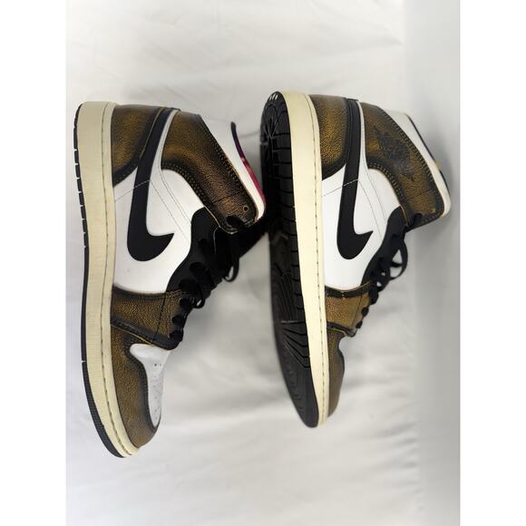 Air Jordan 1 Mid SE Black/Taxi-White-Sail – Size 10M – - Picture 2 of 8